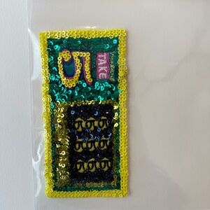 CJ Hendry Bargain Bodega Lottery Take 5 sequin patch